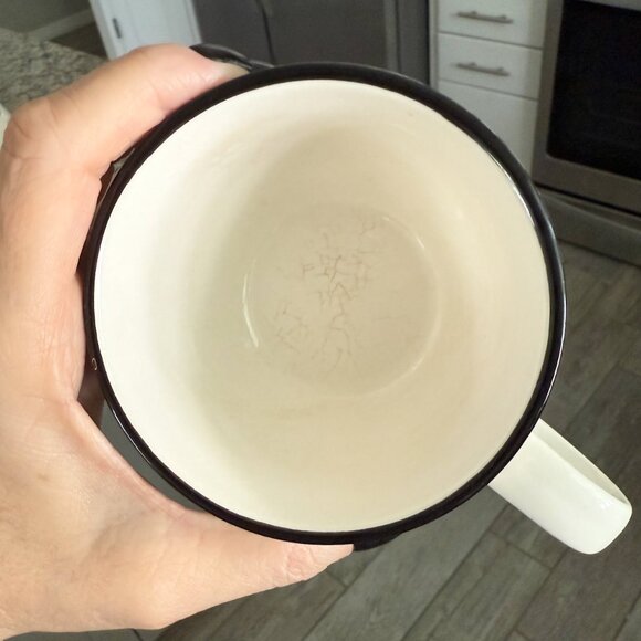 Black & White Pattern Tea Cup and Saucer Set - Picture 5 of 8